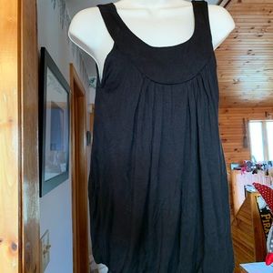 MCM Black Gathered Tank Medium